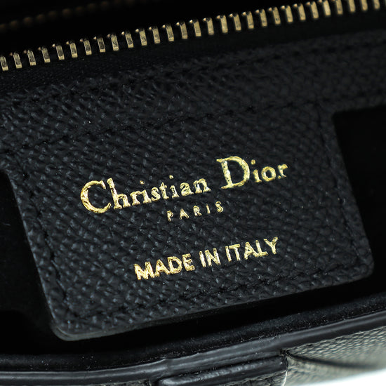 Christian Dior Black Saddle Satchel Medium Bag