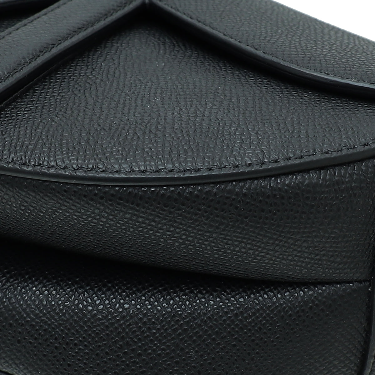Christian Dior Black Saddle Satchel Medium Bag