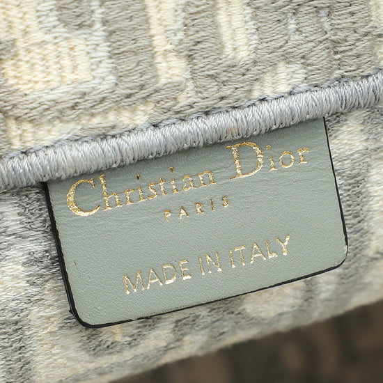 Christian Dior Grey Book Tote Medium Bag