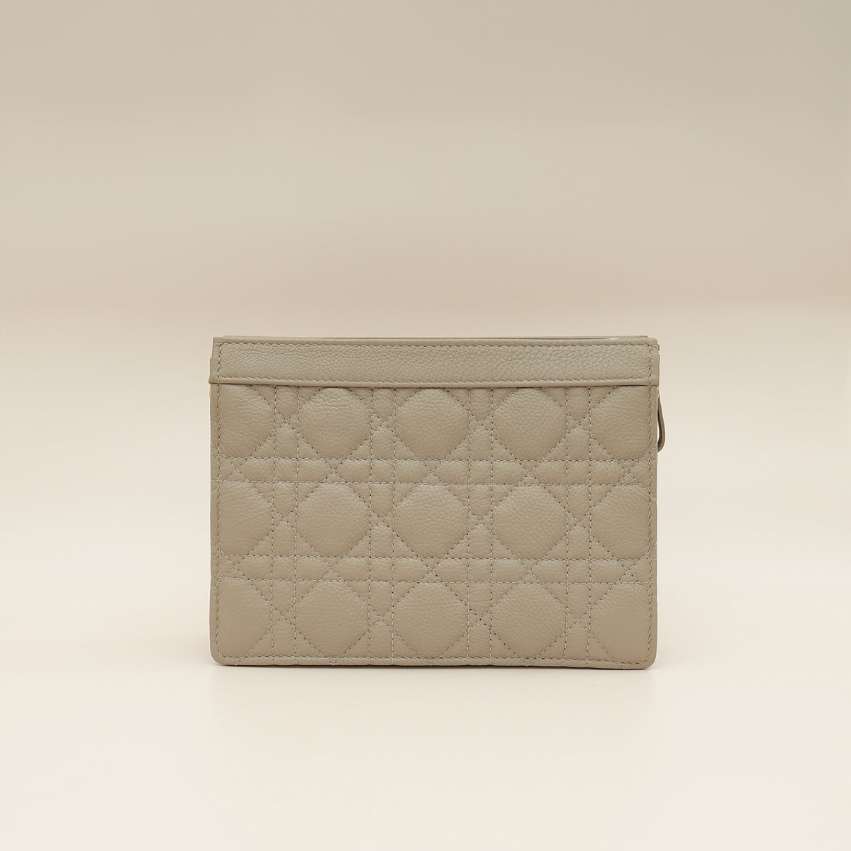 Christian Dior Sand Supple Caro Every Dior Cannage Pouch-Christian Dior-THE CLOSET