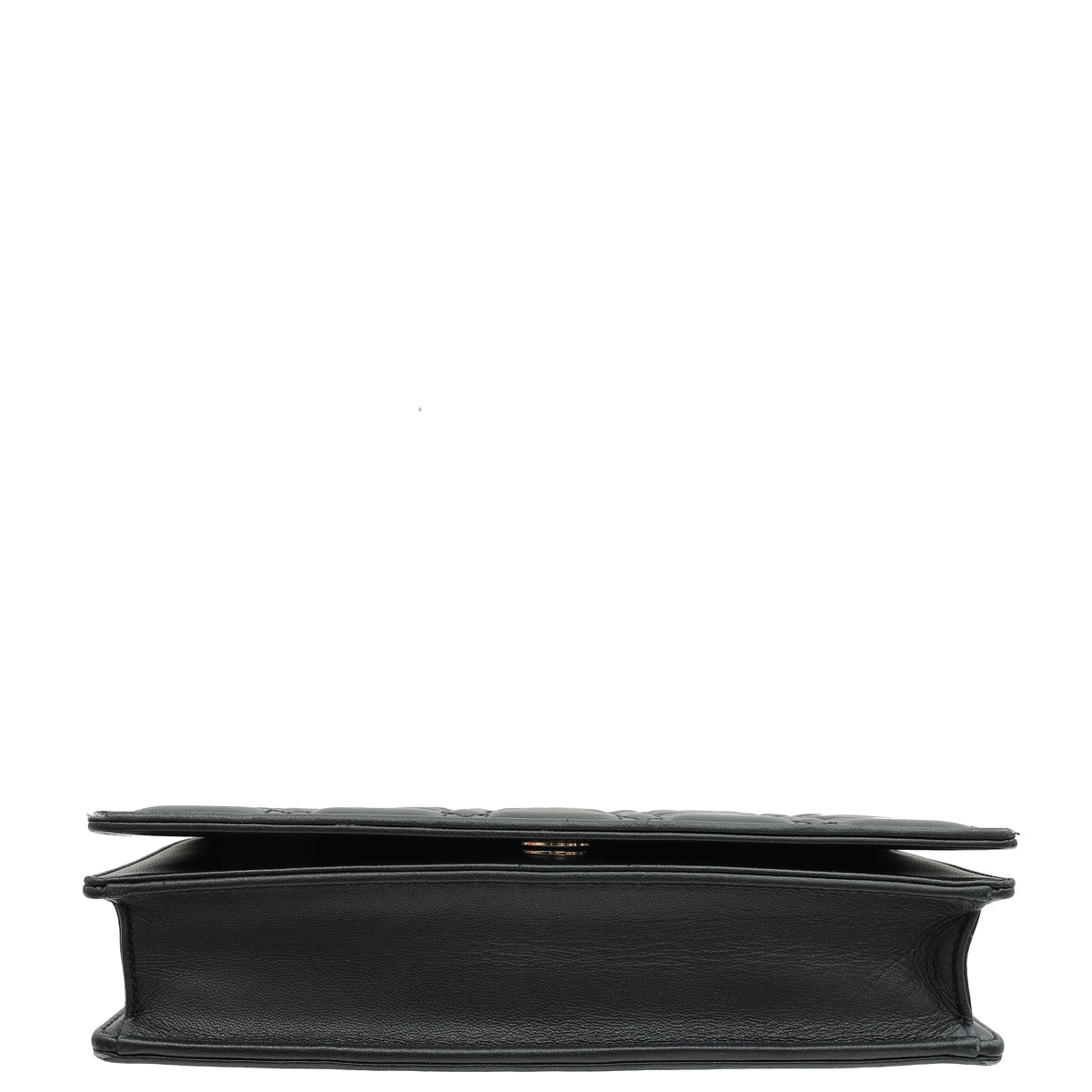 Christian Dior Black Lady Dior Pouch With Chain