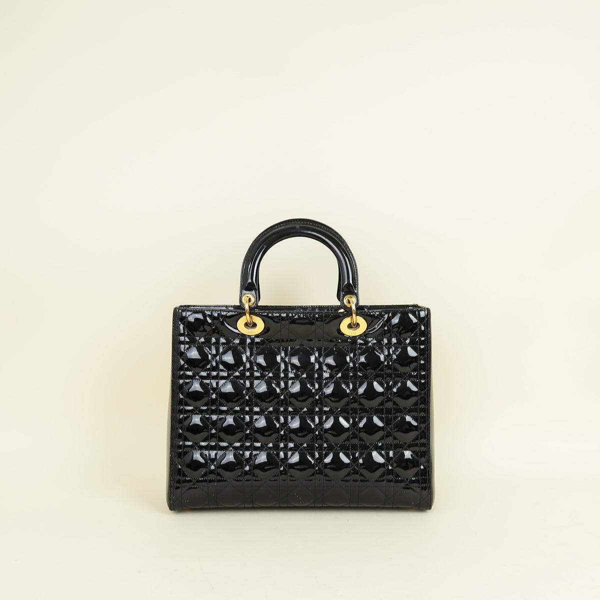 Christian Dior Black Lady Dior Large Bag