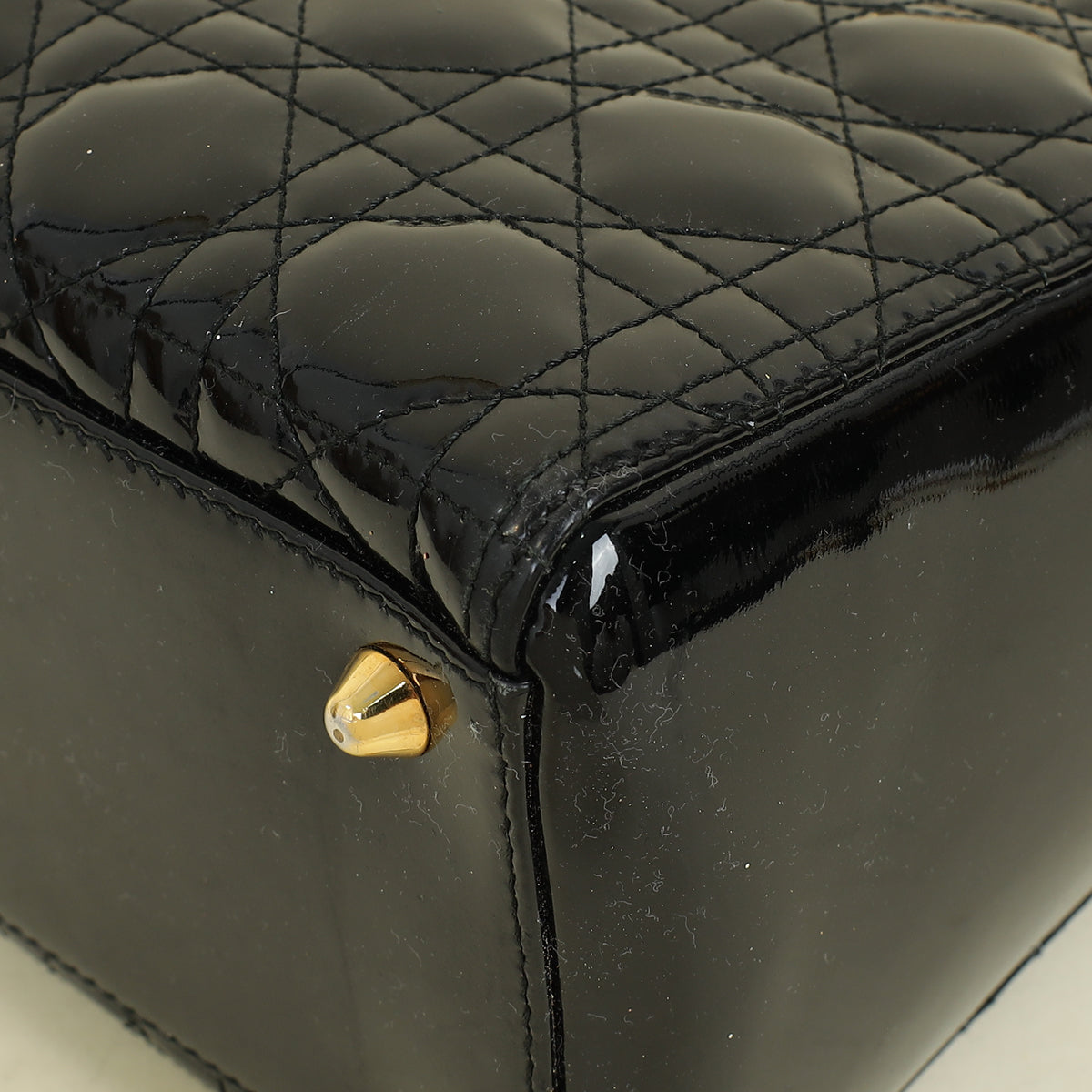 Christian Dior Black Lady Dior Large Bag