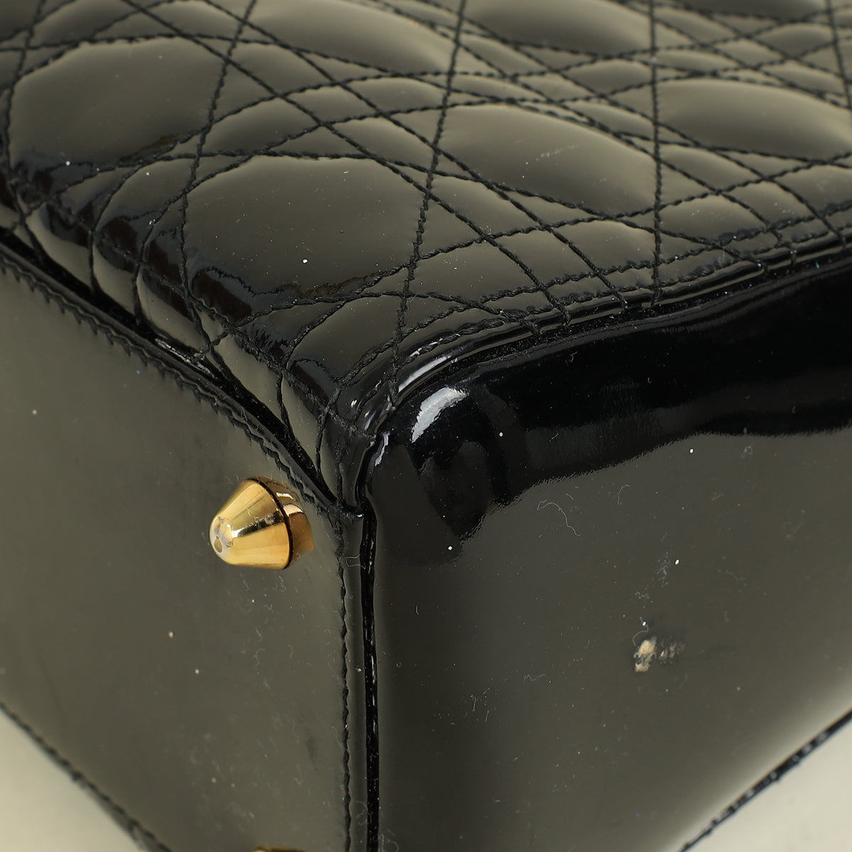 Christian Dior Black Lady Dior Large Bag