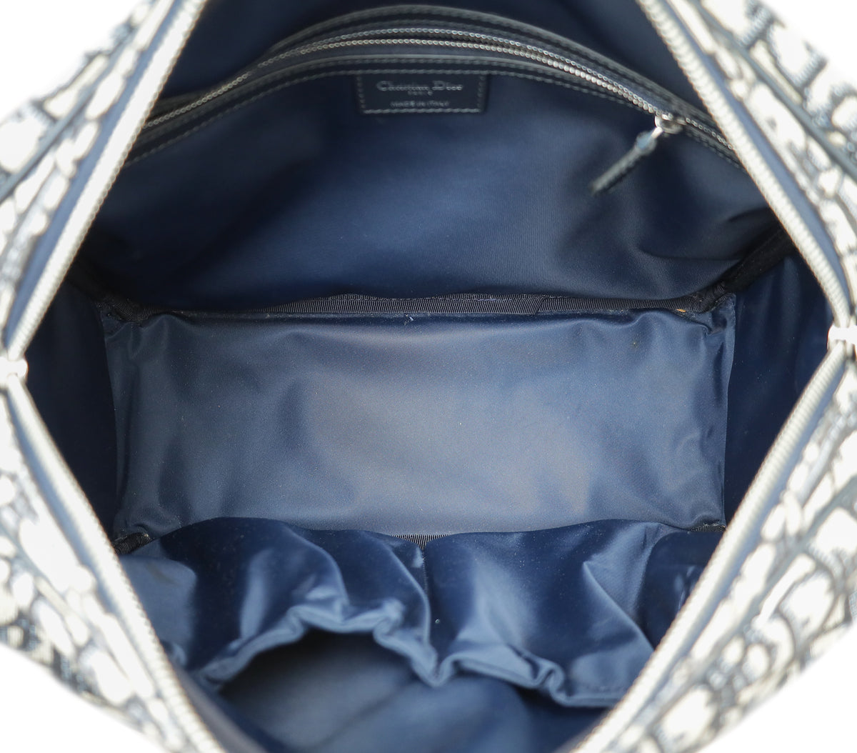 Christian Dior Blue Oblique Canvas Changing Bag
