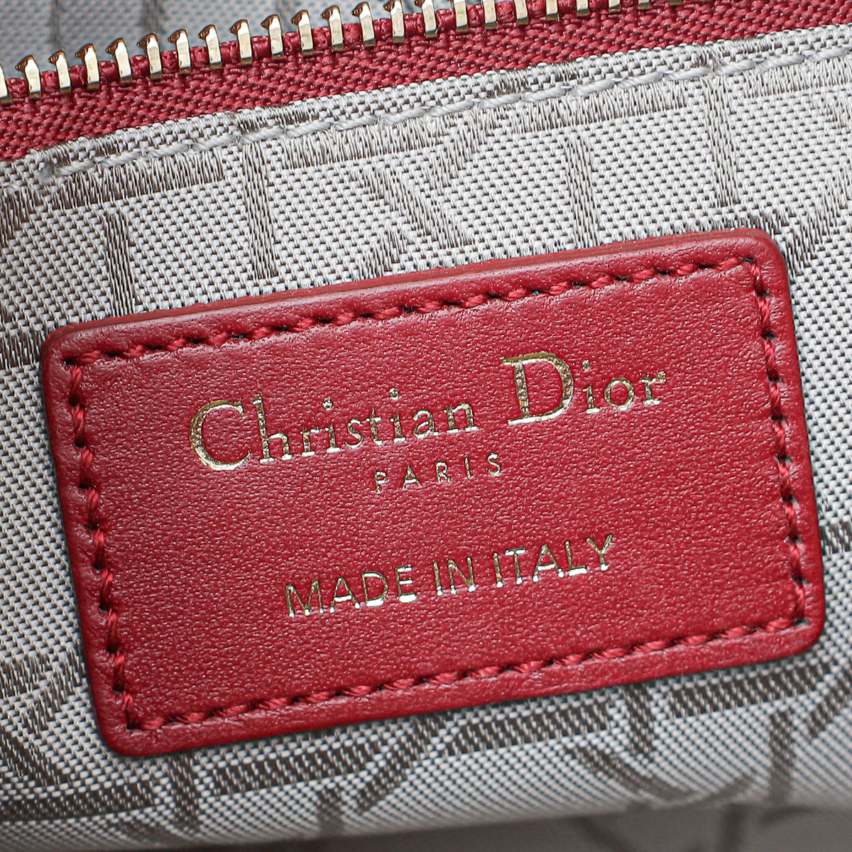 Christian Dior Red Chain Mini Lady Dior Bag