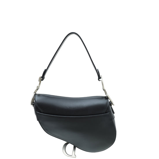 Christian Dior Black Saddle Medium Bag