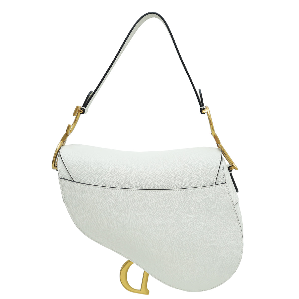 Christian Dior White Saddle Medium Bag-Christian Dior-THE CLOSET