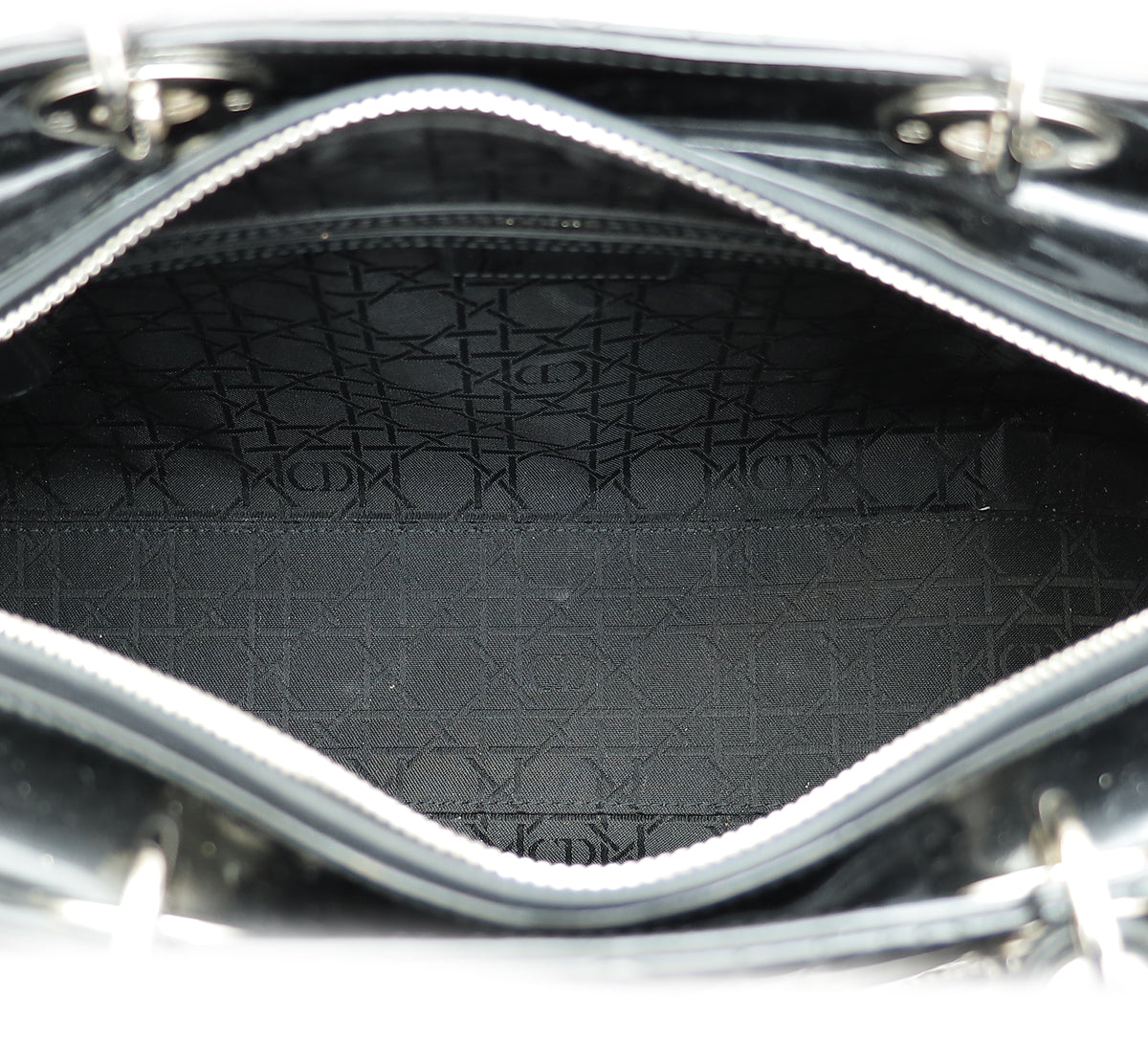 Christian Dior Black Lady Dior Large Bag