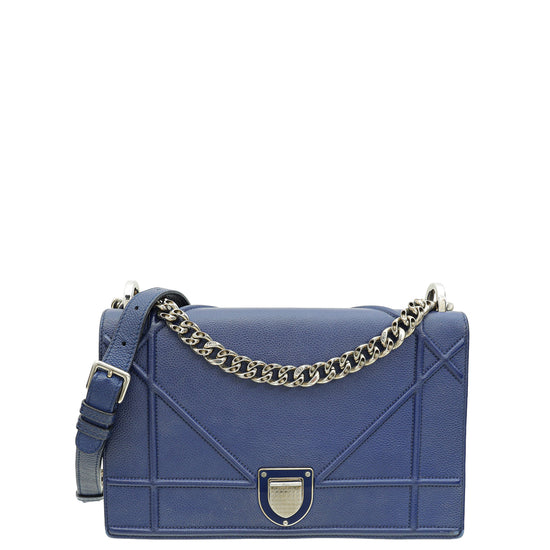 Christian Dior Blue Diorama Medium Bag