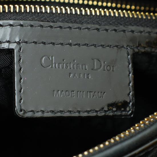Christian Dior Black Lady Dior Medium Bag