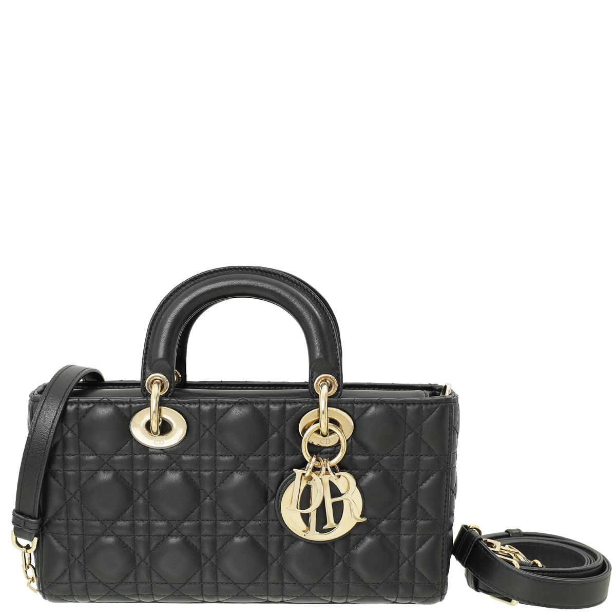 Christian Dior Black Lady D-Joy Medium Bag-Christian Dior-THE CLOSET