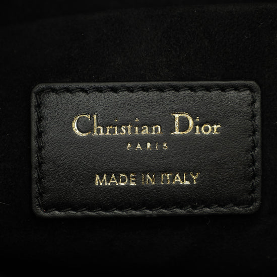 Christian Dior Black Lady D-Joy Medium Bag