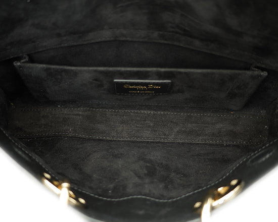 Christian Dior Black Lady D-Joy Medium Bag