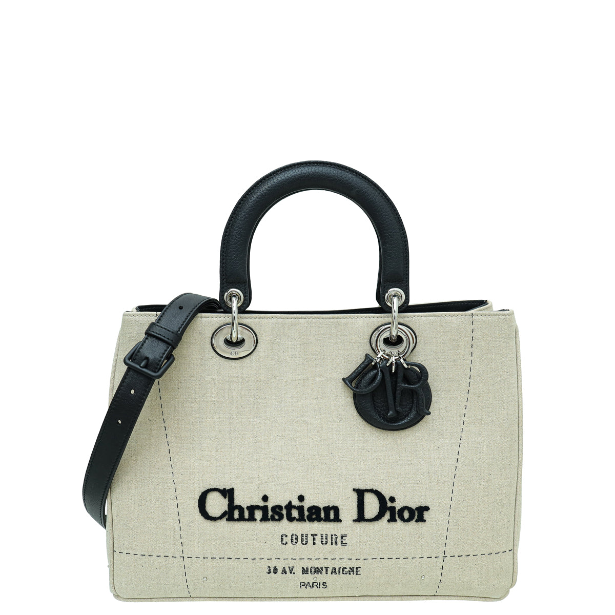 Christian Dior Bicolor Diorissimo Tote Etoile Medium Bag-Christian Dior-THE CLOSET