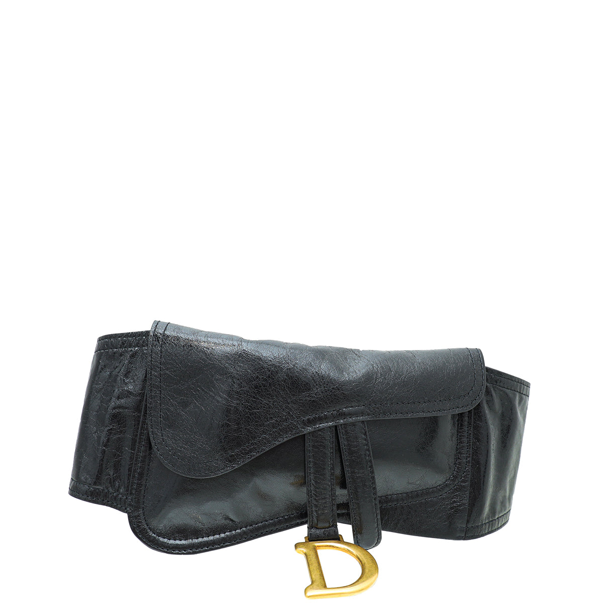 Christian Dior Black Saddle Belt Bag-Christian Dior-THE CLOSET