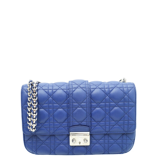 Christian Dior Sapphire Blue Miss Dior Medium Shoulder Bag