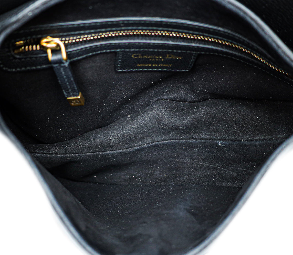 Christian Dior Black Saddle Medium Bag