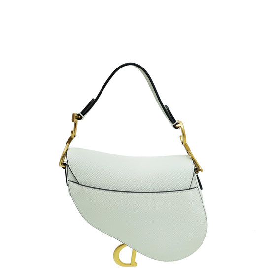 Christian Dior Bicolor Saddle Mini Bag