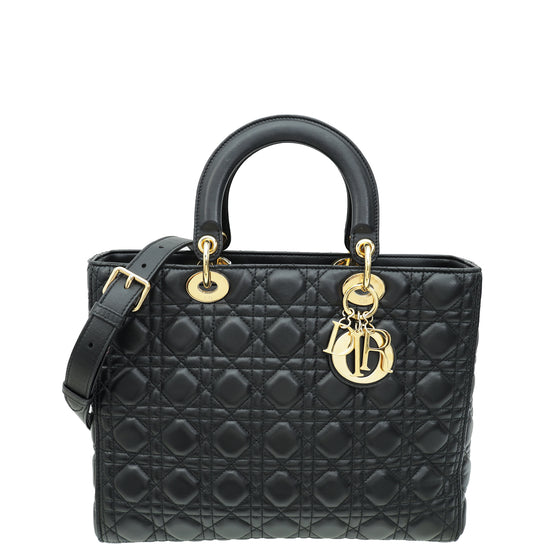 Christian Dior Black Lady Dior Bag