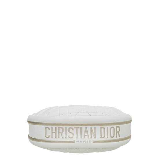 Christian Dior White Vibe Hobo Small Bag