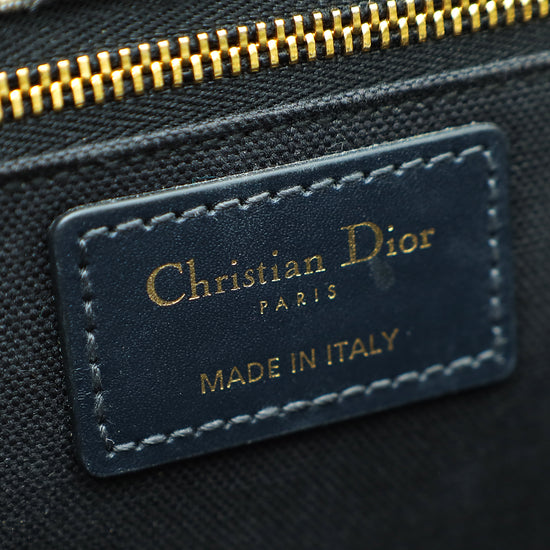 Christian Dior Navy Blue 30 Montaigne Oblique Flap Chain Bag