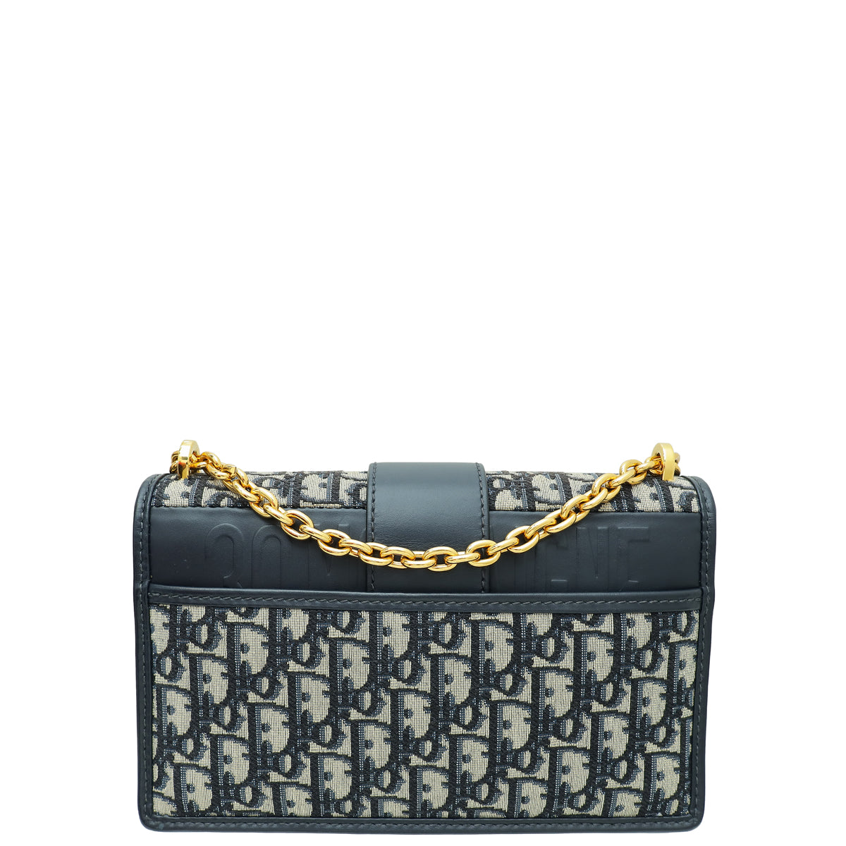Christian Dior Navy Blue 30 Montaigne Oblique Flap Chain Bag-Christian Dior-THE CLOSET