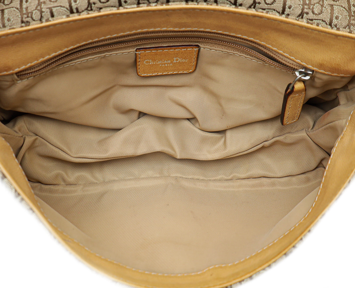 Christian Dior Bicolor Diorissimo Small Shoulder Bag