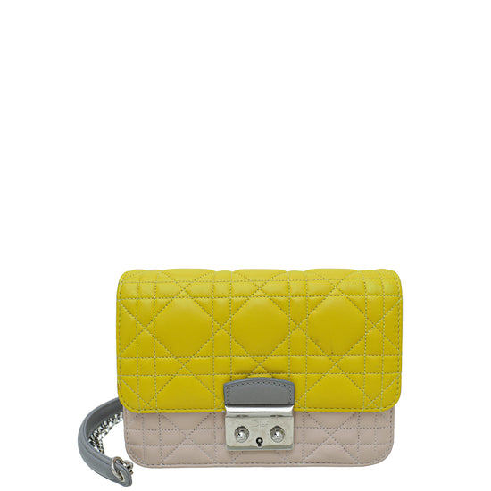 Christian Dior Tricolor Miss Dior Chain Pouch