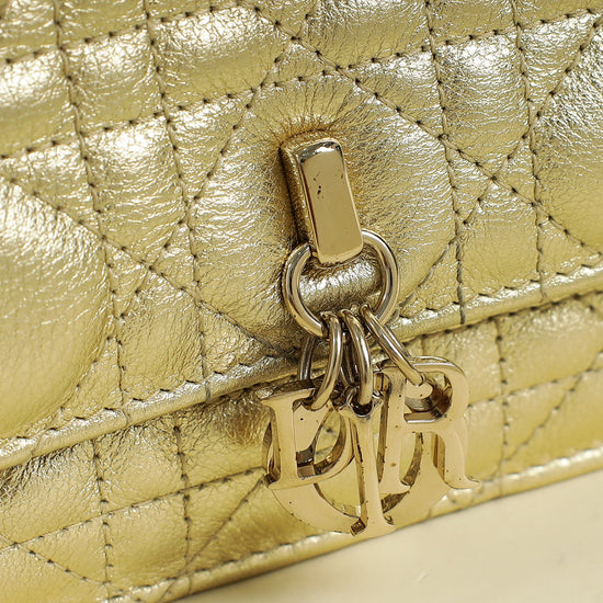 Christian Dior Metallic Gold My Dior Mini Bag