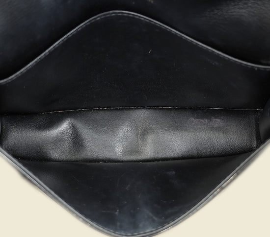 Christian Dior Black Lady Dior Chain Pouch Clutch