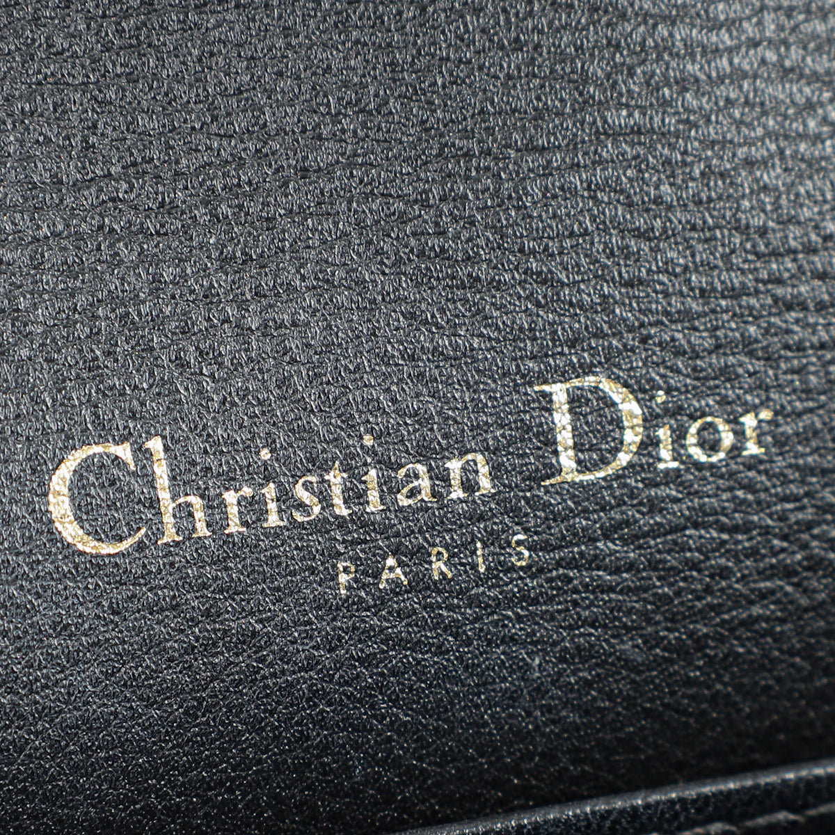 Christian Dior Black Lady Dior Chain Pouch Clutch