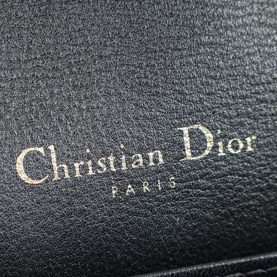 Christian Dior Black Lady Dior Chain Pouch Clutch
