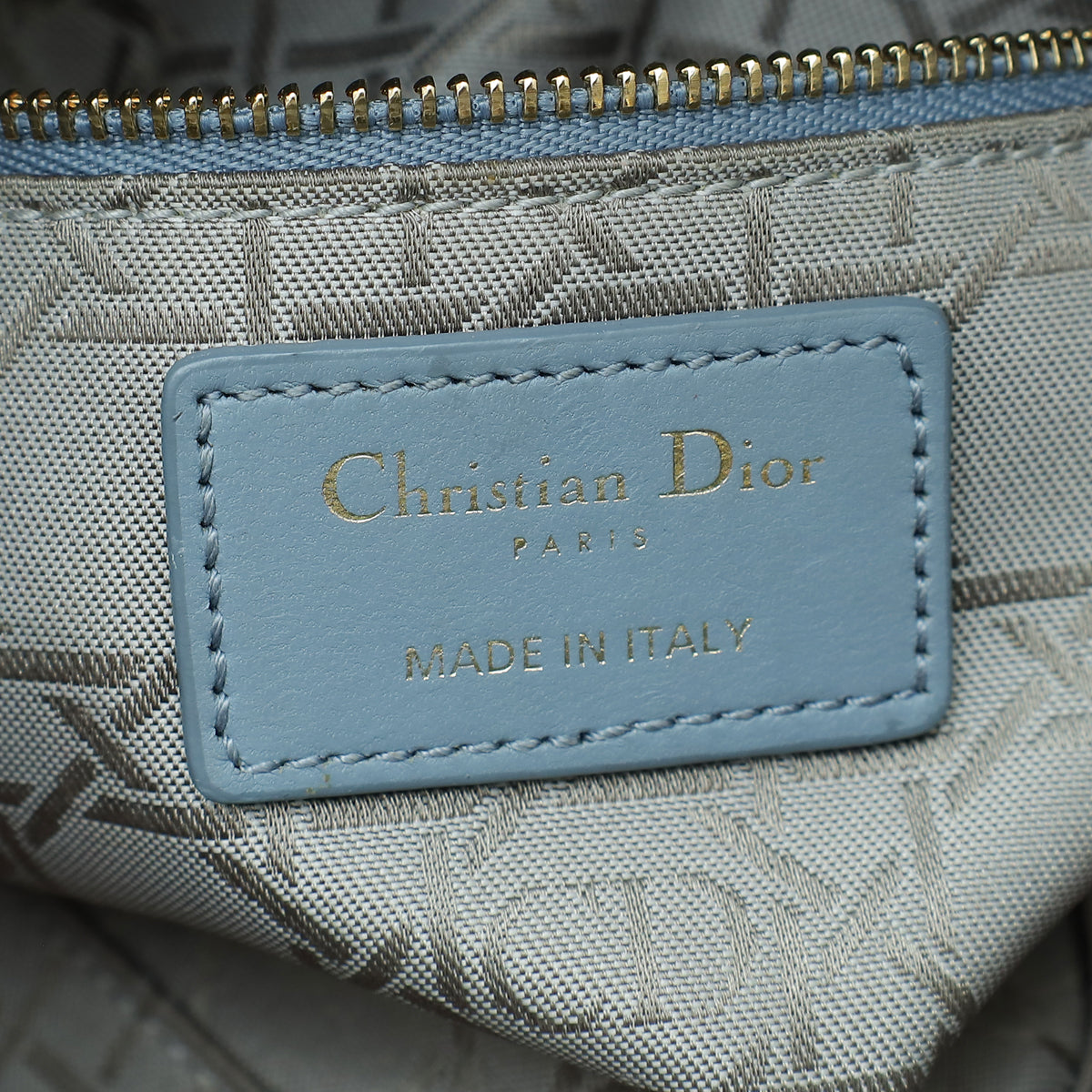 Christian Dior Coud Blue Chain Mini Lady Dior Bag