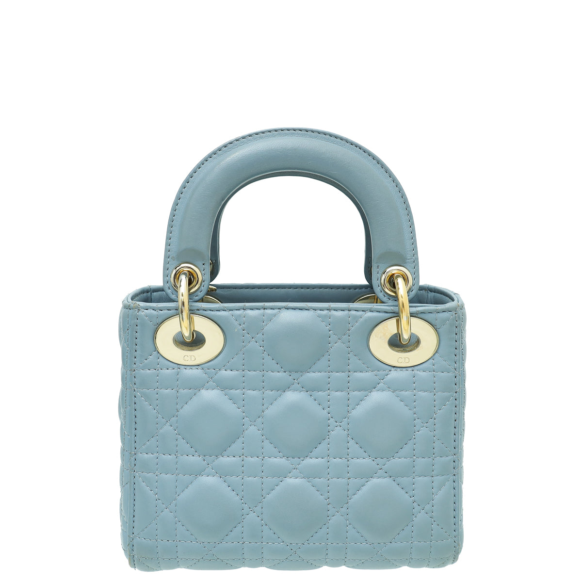 Christian Dior Coud Blue Chain Mini Lady Dior Bag-Christian Dior-THE CLOSET