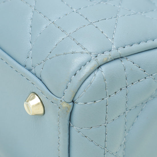 Christian Dior Coud Blue Chain Mini Lady Dior Bag