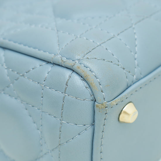 Christian Dior Coud Blue Chain Mini Lady Dior Bag