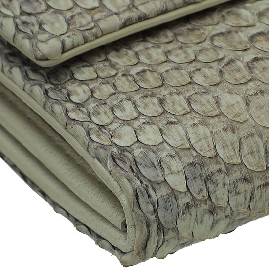 Christian Dior Bicolor Python Lady Dior Chain Wallet-Christian Dior-THE CLOSET