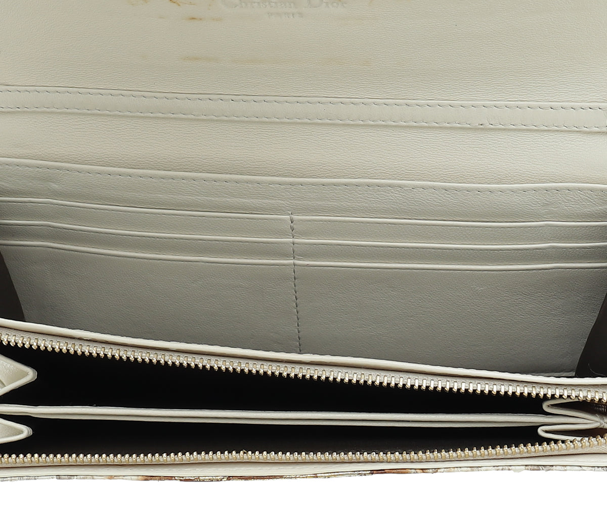 Christian Dior Bicolor Python Lady Dior Chain Wallet – THE CLOSET