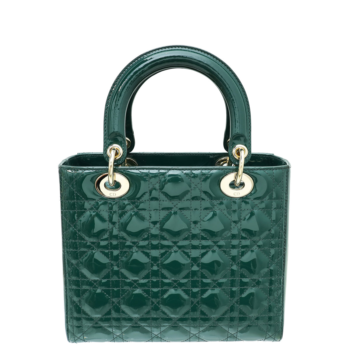 Christian Dior Green Lady Dior Medium Bag-Christian Dior-THE CLOSET