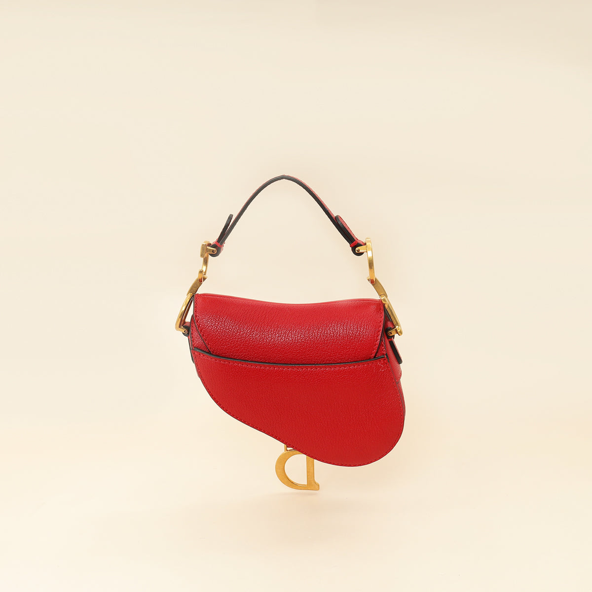 Christian Dior Red Micro Saddle Bag-Christian Dior-THE CLOSET