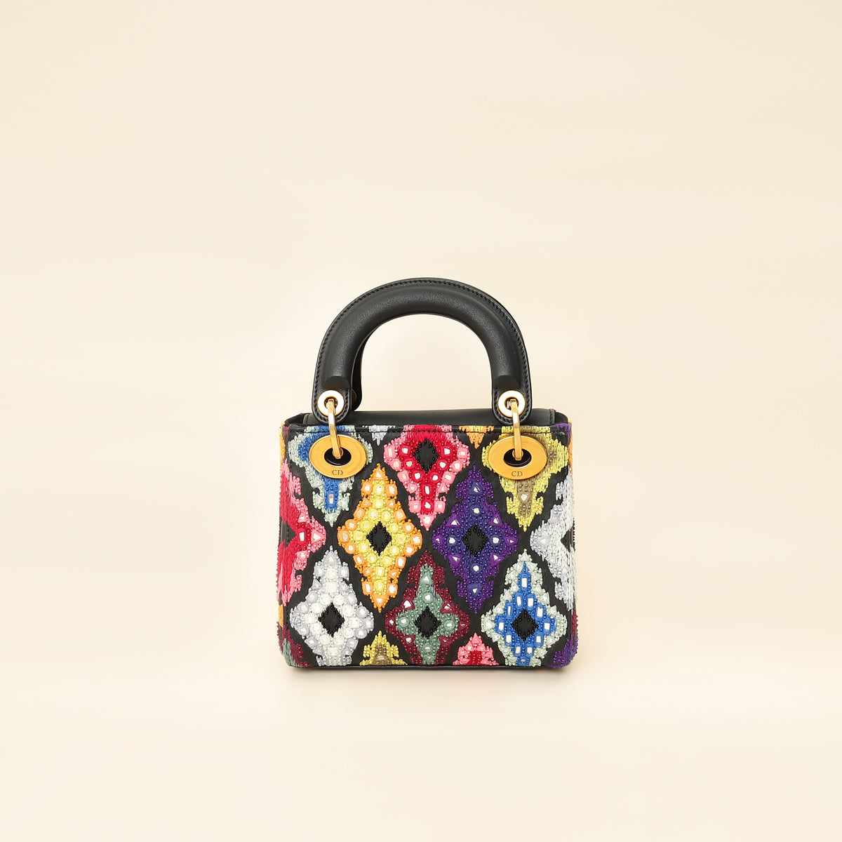 Christian Dior Multicolor Lady Dior Mini Embroidered Bag-Christian Dior-THE CLOSET