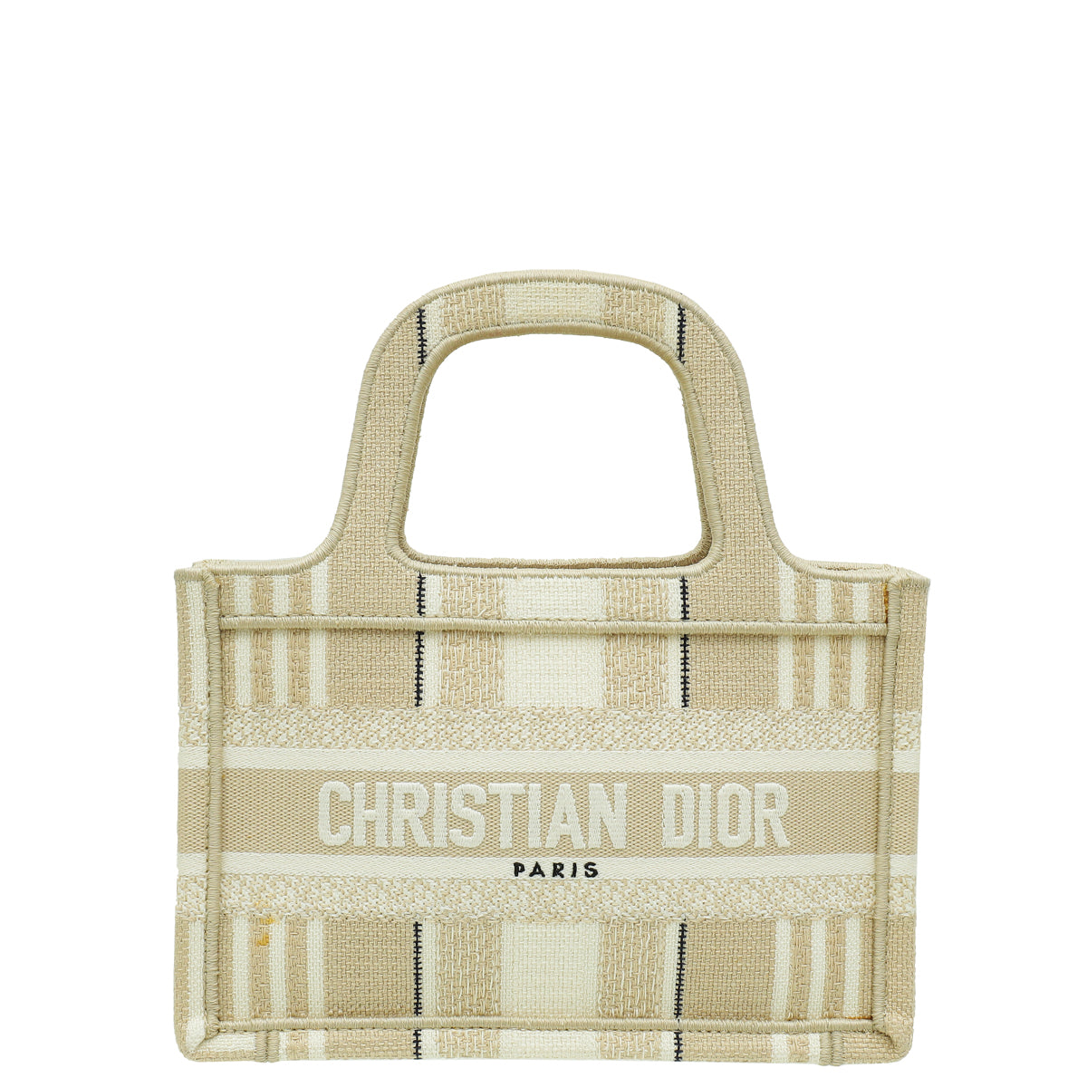 Christian Dior Beige Book Tote Mini Bag