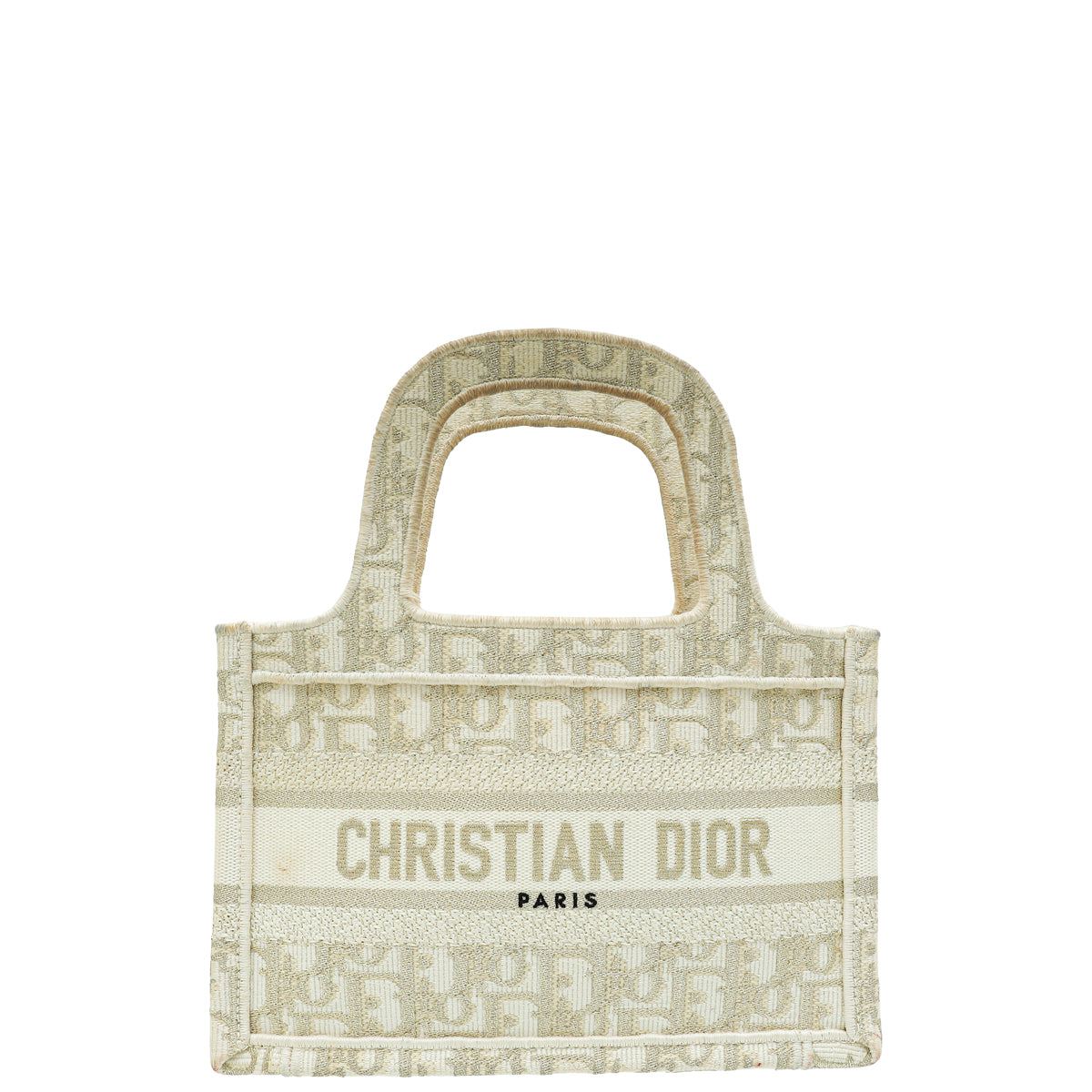 Christian Dior Bicolor Metallic Oblique Book Tote Mini Bag-Christian Dior-THE CLOSET