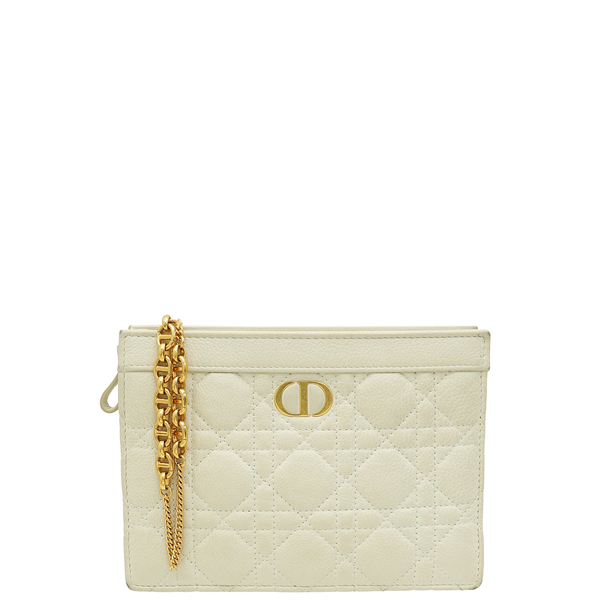 Christian Dior White Caro Every Dior Pouch-Christian Dior-THE CLOSET
