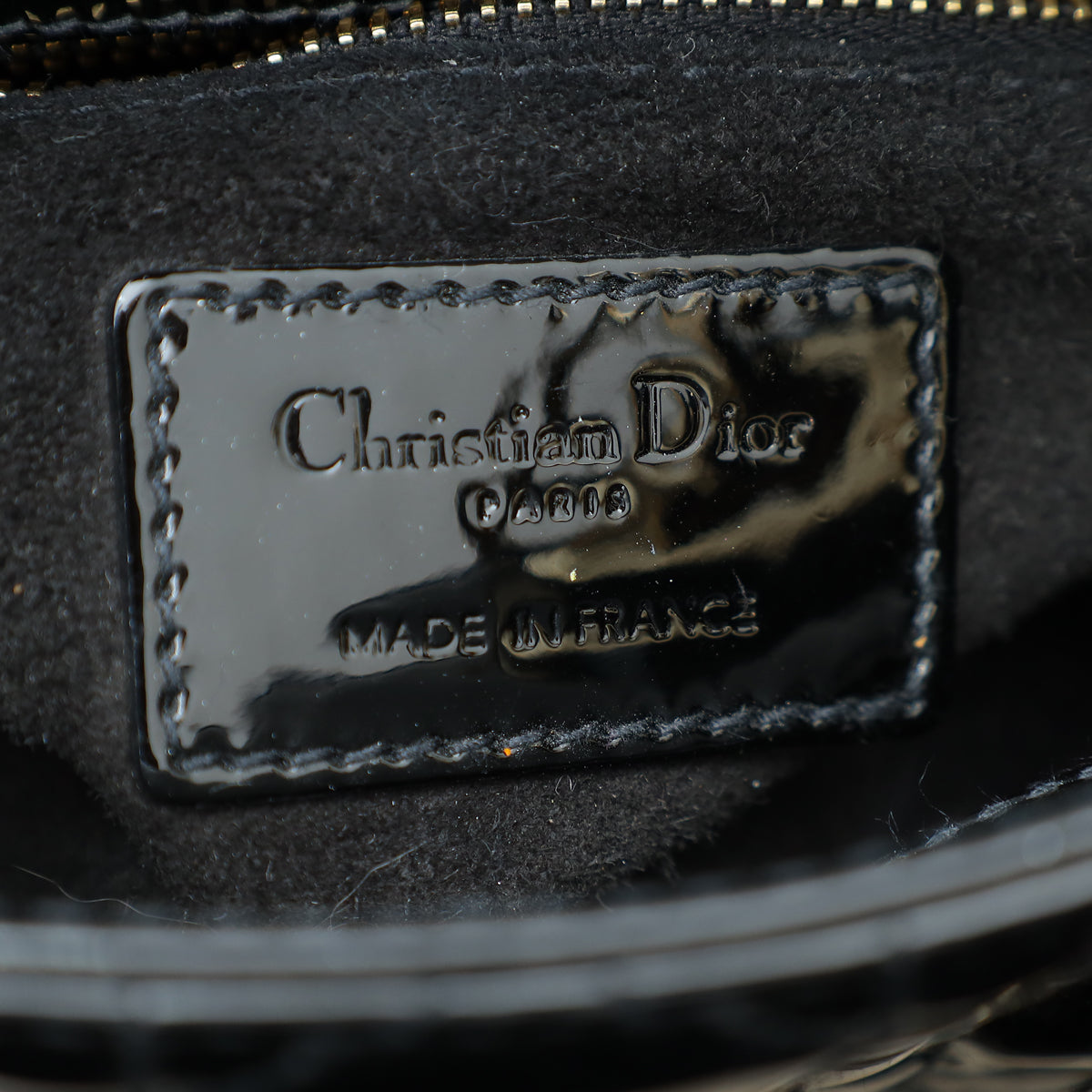 Christian Dior Black Lady Dior Mini Chain Bag