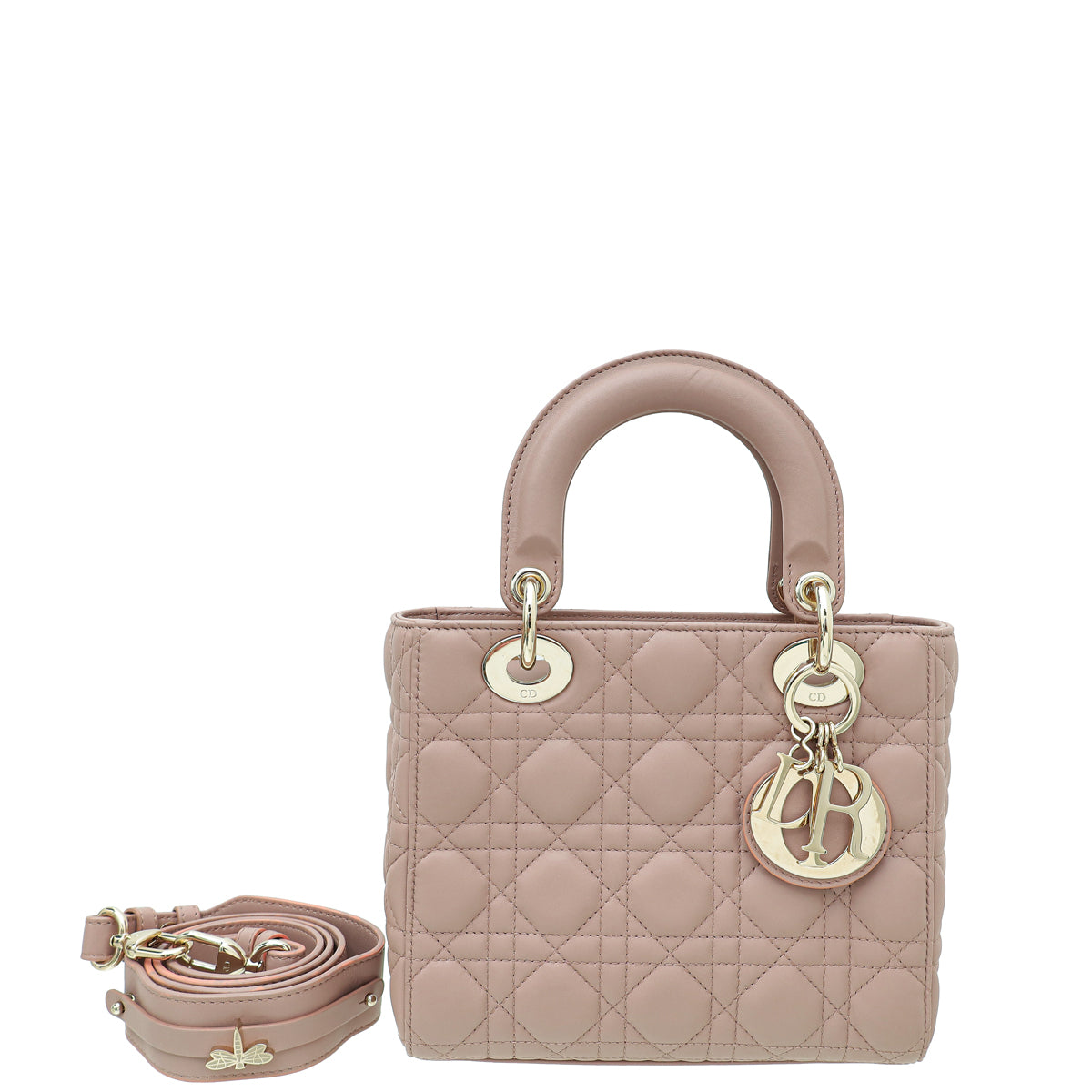 Christian Dior Rose De Vents Lady Dior My ABCDior Small Bag-Christian Dior-THE CLOSET
