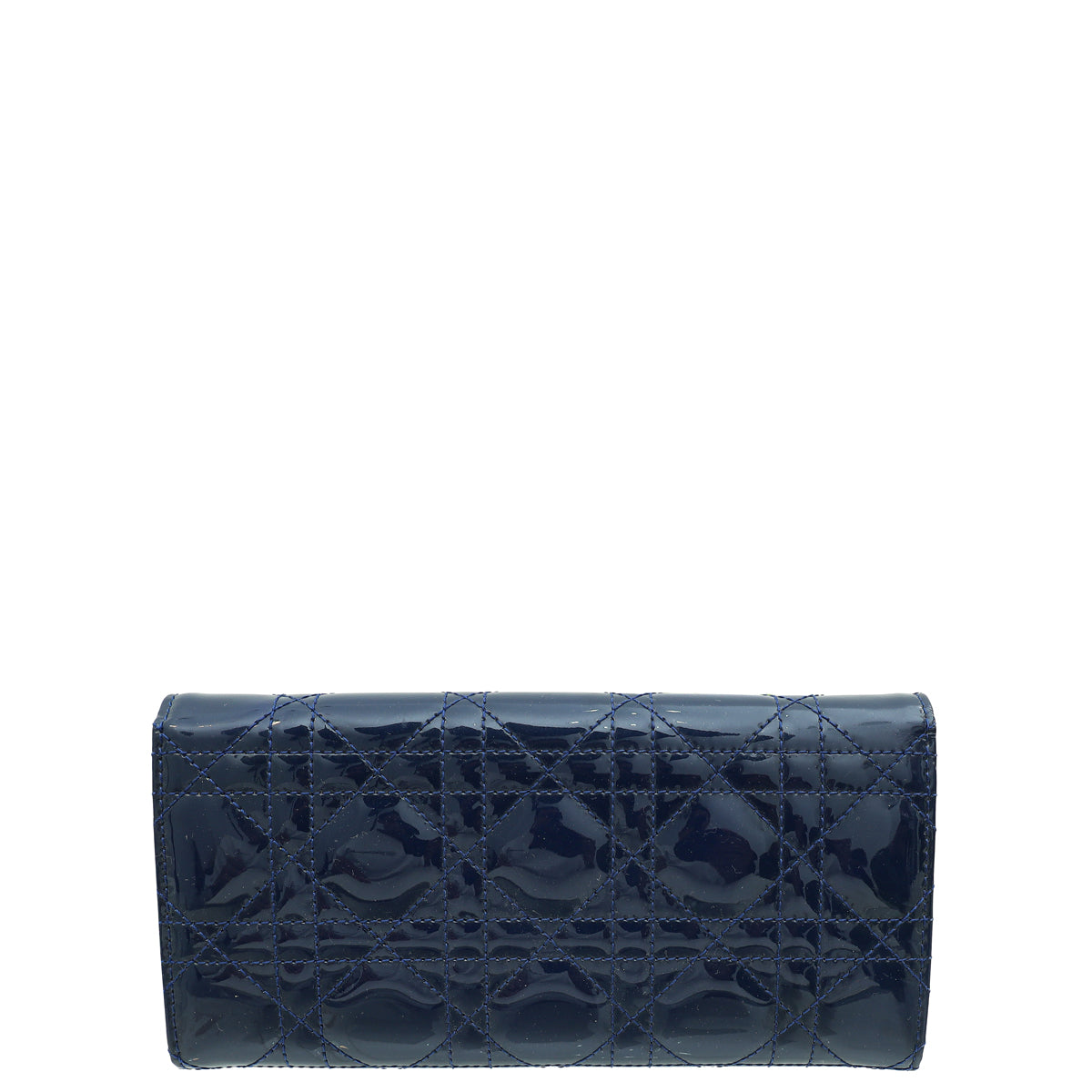 Christian Dior Dark Blue Lady Dior Wallet Chain-Christian Dior-THE CLOSET