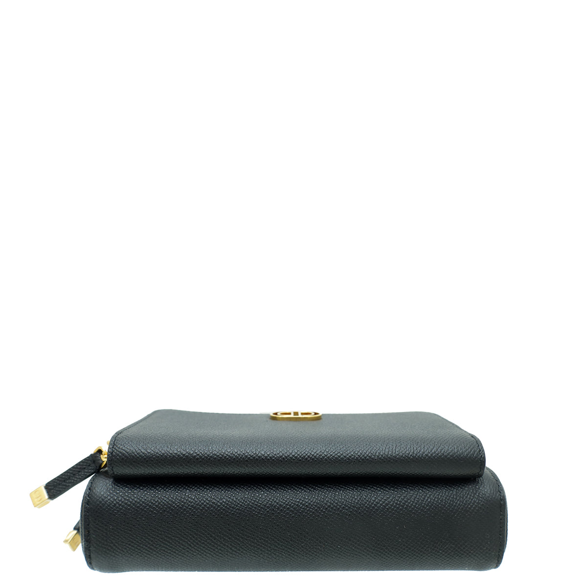 Christian Dior Black Caro Double Pouch