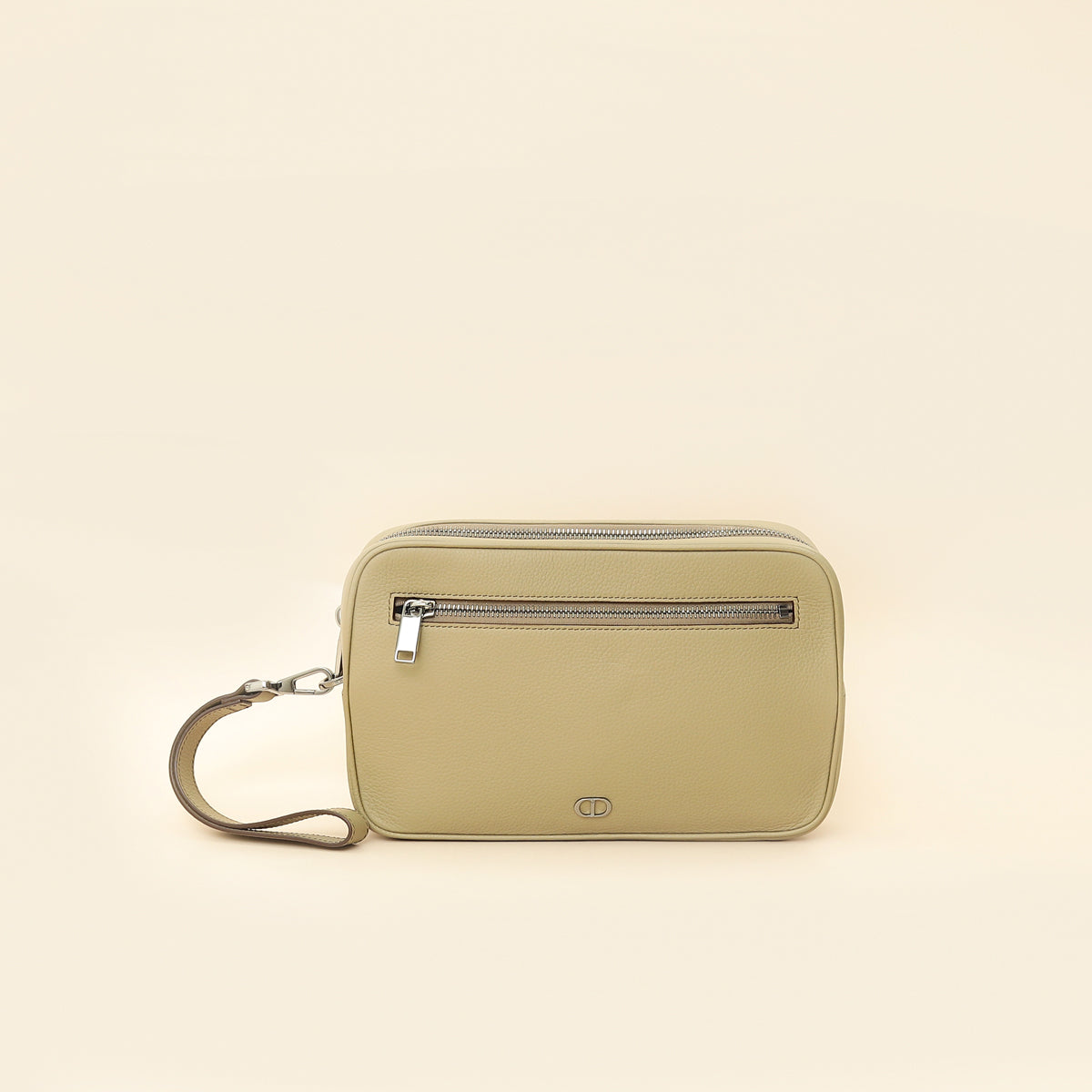 Christian Dior Grey Green CD Signature Toiletry Men's Bag-Christian Dior-THE CLOSET